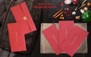 Bao lì xì cán màng nhung